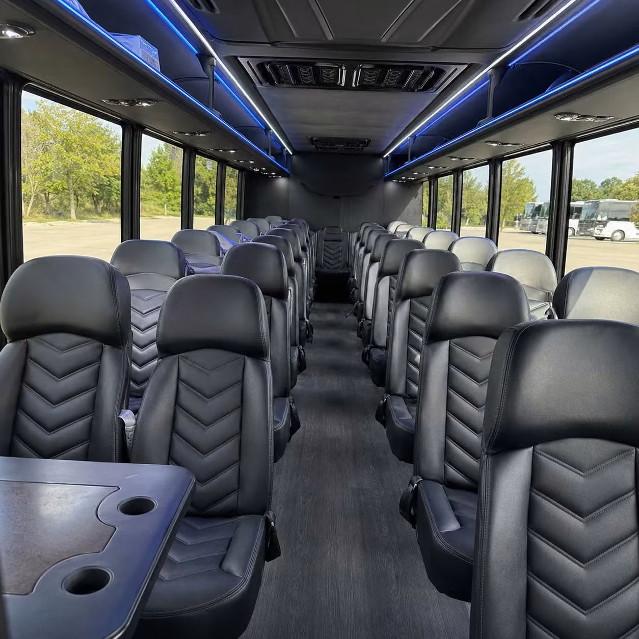 25 passenger minibus inside