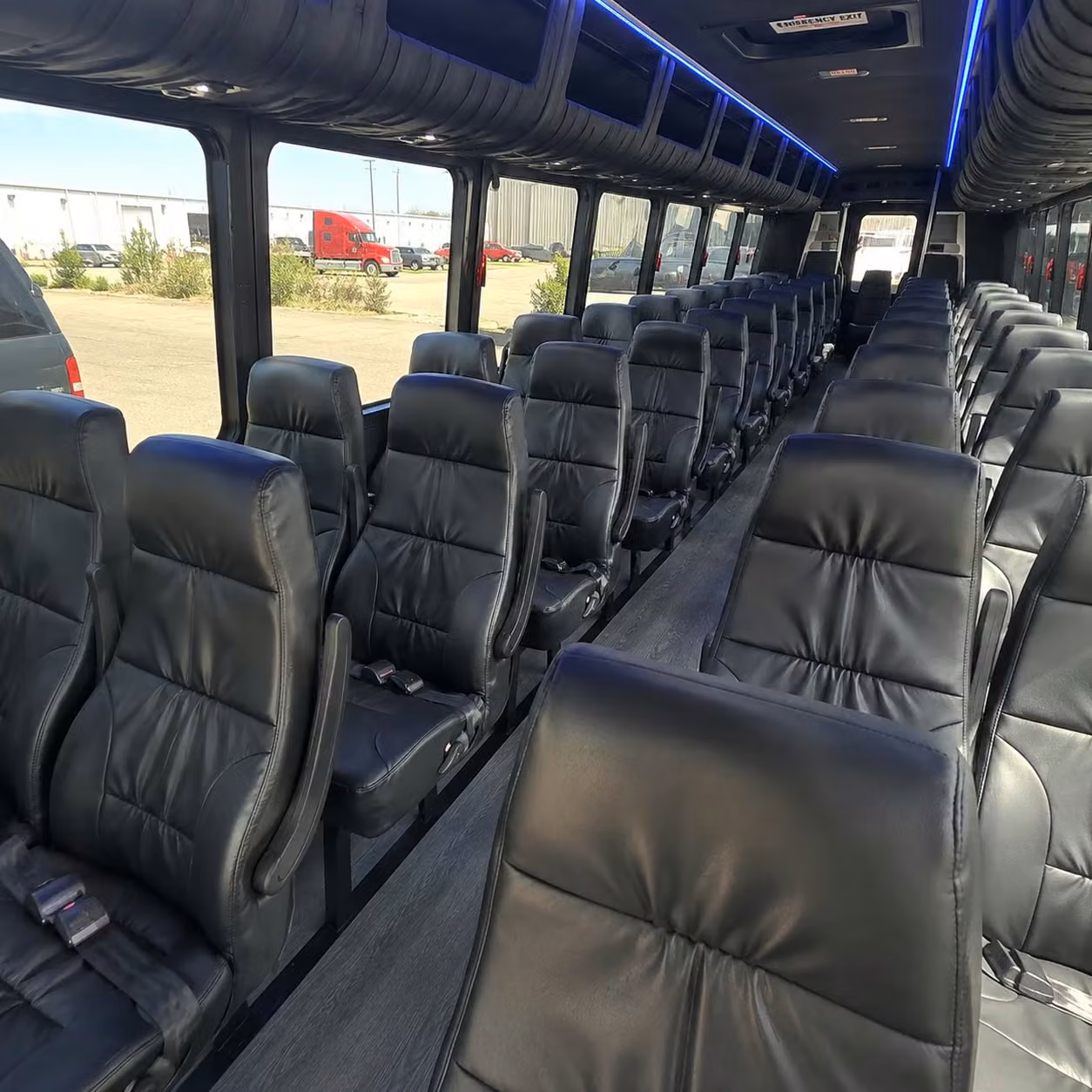 25 passenger minibus interior