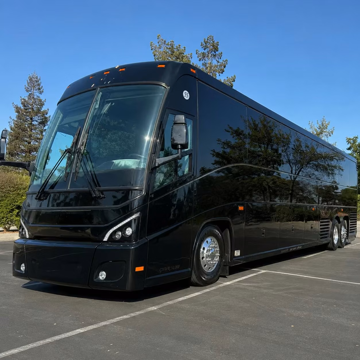 quincy charter bus rental exterior